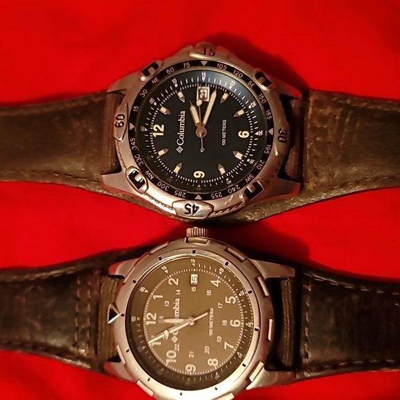 Two Columbia Watches CL7269 & CL7024 100M Water‎ Resistant Date Need Batteries - Picture 1 of 8